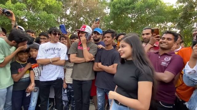 CRAZY RAP BATTLE 🤯 IN DELHI (GIRL vs BOY) #inkspread #rap #hiphop смотреть онлайн