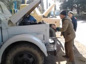 Заводим с "кривого" Газ 51