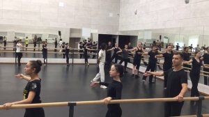 фрагмент урока классического танца в Ансамбле танца Казань