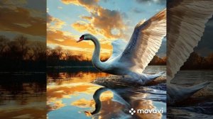 Лебеди (иллюстрация рассказа Л.Толстого)