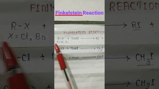 Finkelstein reaction from haloalkene & haloarene. #haloalkene #finkelestein