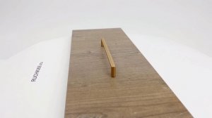 Мебельная ручка с креплением 160 мм, цвет - золото матовое. Производство: Италия.