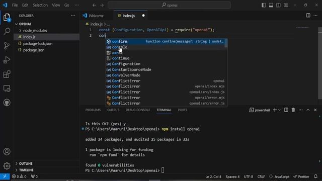 How to Integrate ChatGPT with Node.js App using the OpenAI API (2024)