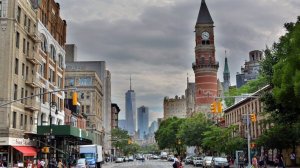 НЬЮ - ЙОРК  поездка по центру Манхэттена -  57-ая улица, Верхний Ист-Сайд