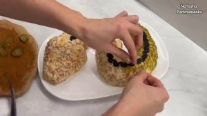 Новогодний Салат Змея на 2025 год 🐍