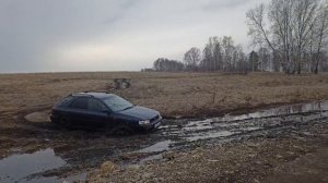 Загнали в грязь субару импреза иимицубиси легнум что было дальше?