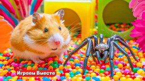 Вместе с хомяком выбираемся из ЛАБИРИНТА С МОНСТРАМИ !