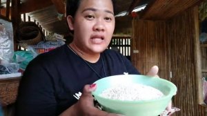 Nag Luto kami Ni mama sa bukid Ng Adlai rice