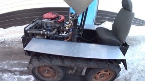 Гусеничный минитрактор.Часть 4. Завершение проекта.