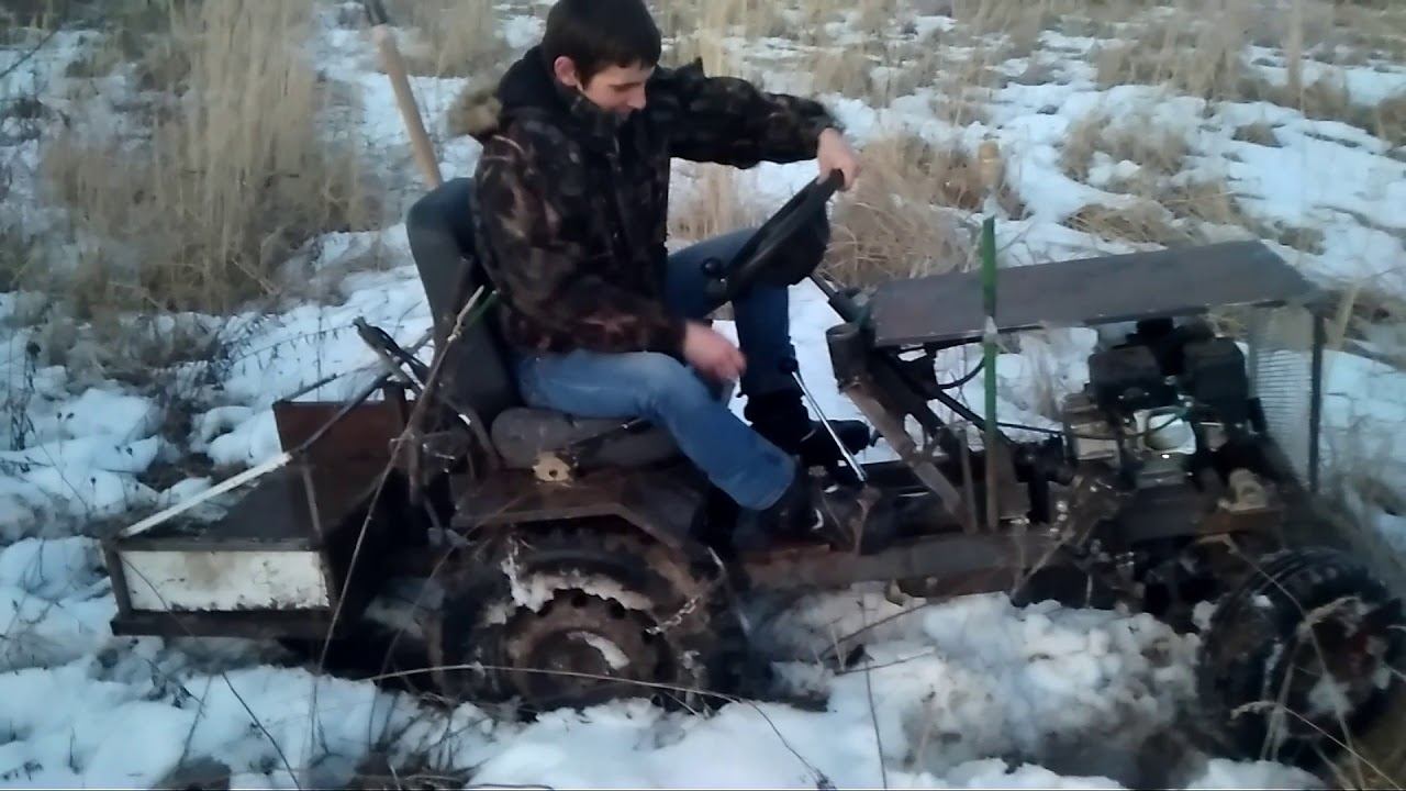 Минитрактор. Немного побуксовали! смотреть онлайн