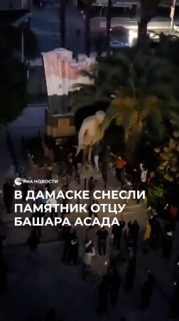 В Дамаске снесли памятник отцу Башара Асада