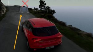 Прыжки с горы. BeamNG