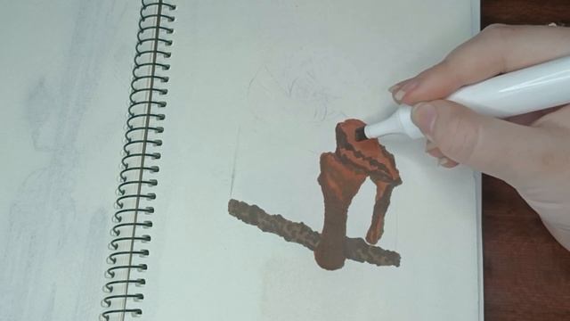 Как нарисовать чизкейк маркерами 🍰