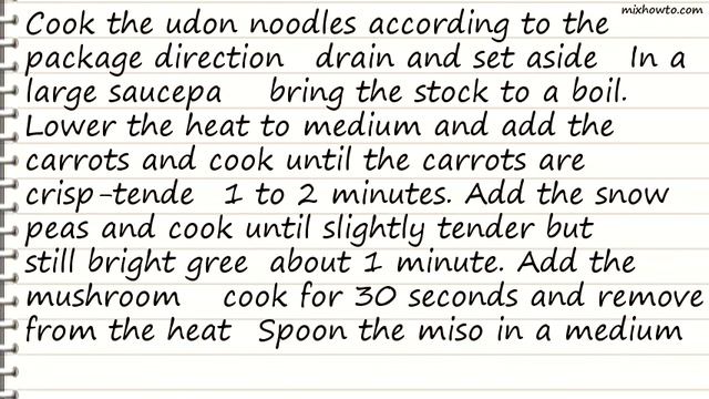 Recipe Udon Miso Noodle Soup смотреть онлайн