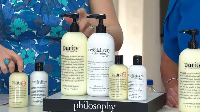 philosophy purity and microdelivery wash home & replenishment with Jacque Gonzales