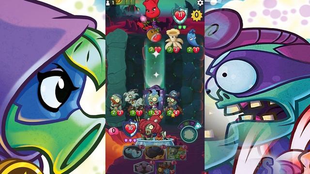 Галактическое Обновление Игра Зомби против Растений  Герои от Фаника Plants vs zombies Heroes 40