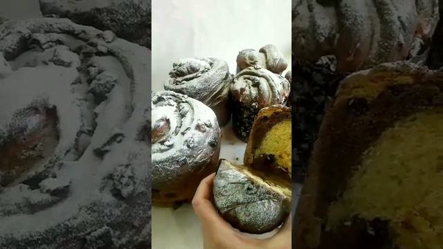 Шоколадные куличи - краффины на закваске