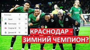 "Краснодар" отнимет у "Зенита" зимнее чемпионство? Или они не готовы?
