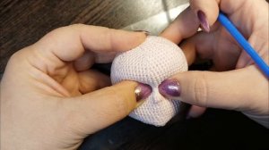 подготовка головы куклы к оформлению