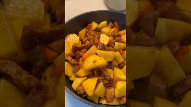 Жаркое из свинины #вкуснаяеда #вкусноемясо #вкусныерецепты