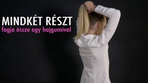 Rowenta for Elite Model Look hajformázási tipp: Fonott copf/konty dupla lófarokból