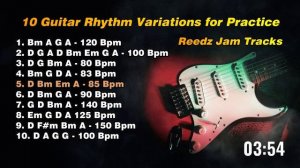 10 Rock Guitar Backing Tracks in D Major