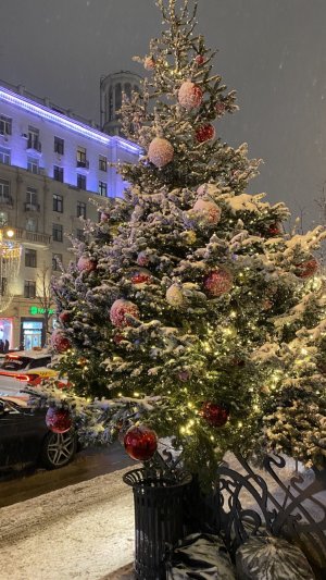 УКРАшЕНИЕ Москвы к Новому году (Пушкинская площадь). Декабрь 2024