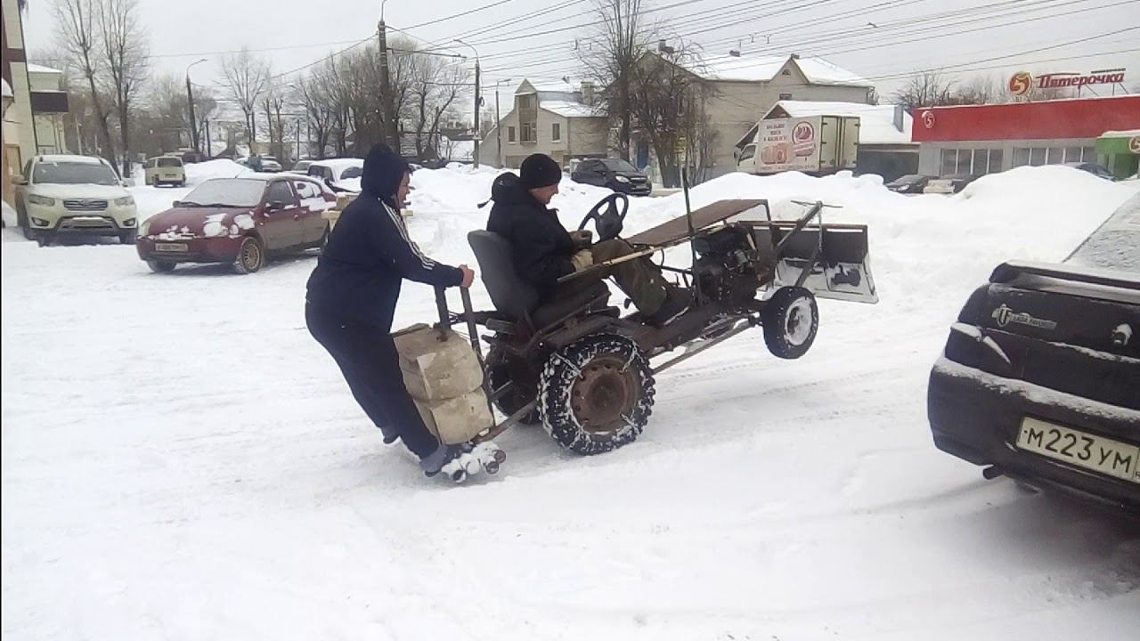 Минитрактор. Дрифт!!! смотреть онлайн