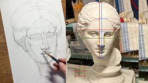 Как ВСЕГДА улавливать сходство в портрете? Пропорции в портрете. Голова Венеры. Розыгрыш курса