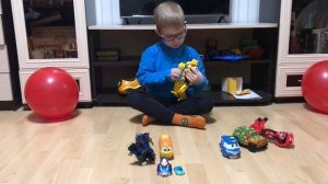 Видео 3 трансформация героев «Роботы поезда», «Диностер»…