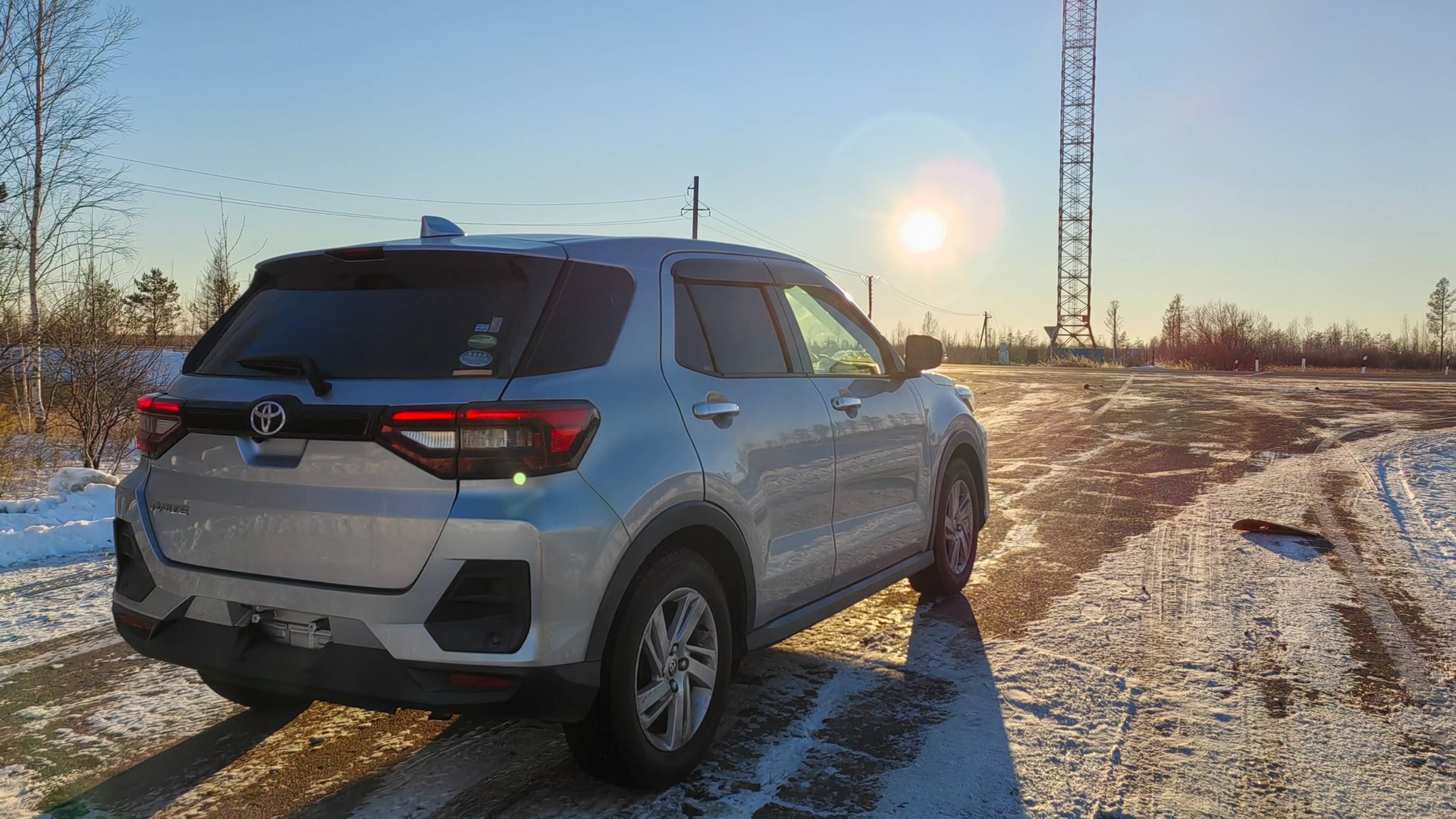 Издержки зимнего перегона автомобиля. TOYOTA RAIZE. смотреть онлайн