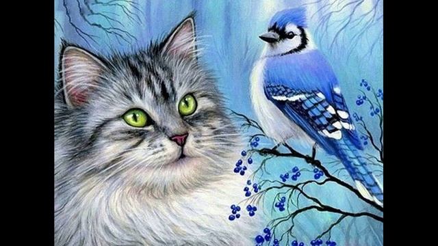 Терапевтические сказки для детей и взрослых. Сказка 13. "Сказка про кота и птичку".