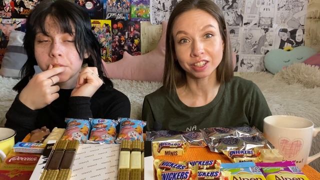 СЛАДКИЙ МУКБАНГ/ ОГРАНИЧЕННАЯ КОЛЛЕКЦИЯ/ ШОКОЛАД/ БАРНИ/ OREO/ MERCI/ SNICKERS/ MUKBANG