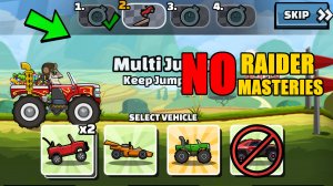 💯 NO RAIDER NO MASTERIES 💯 (Gotta Drive Fast) - Hill Climb Racing 2