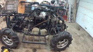 #Квадроцикл из ВАЗ 2115. Ещё немного сделал.