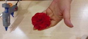 Красная гвоздика из фоамирана своими руками
