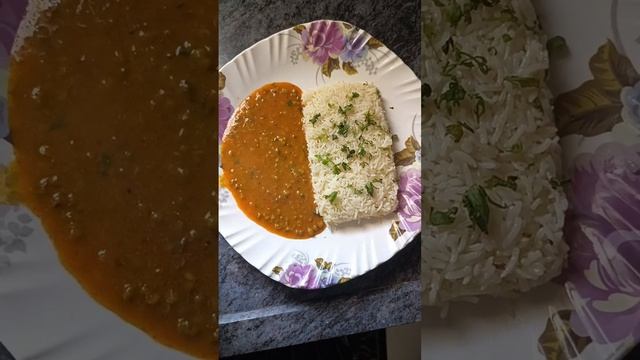 masala moong with jeera rice 🍚 platting #youtubeshortsviral  so delicious 😋🤤