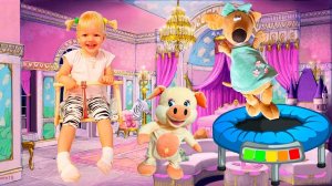 Давай попрыгаем вместе с плюшевыми друзьями!