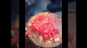 Овощное рагу с мясом в казане на костре!!!