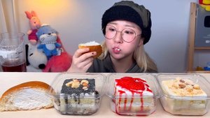 설빙 사이드메뉴🍧 케이크 붕어빵 크림빵 호떡 츄러스 가래떡 디저트 먹방 Dessert Mukbang