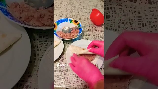БЫСТРЫЕ ЧЕБУРЕКИ ИЗ ЛАВАША В ДУХОВКЕ П.П.😋👍