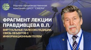 Фрагмент лекции Правдивцева В.Л. Виртуальные палеоэкспедиции. Связь объектов с информационным полем.