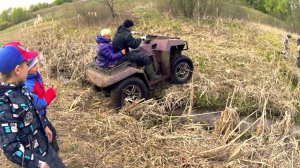Квадроцикл своими руками. Проверка резины после резки.#самодельный