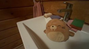 Я какаю в туалете ( и кушаю корм с пеной ( корм длиной около часа)