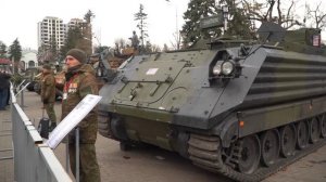 Глава КЧР Рашид Темрезов посетил выставку трофейной техники ВСУ в Черкесск