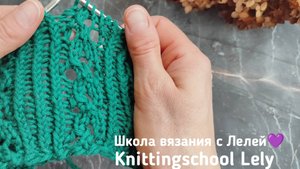 КРАСИВАЯ РЕЗИНКА СПИЦАМИ❤