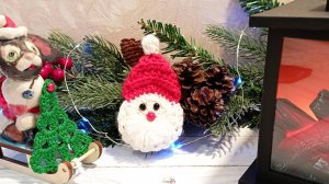 Новогодняя елочка крючком . Подробный мк .