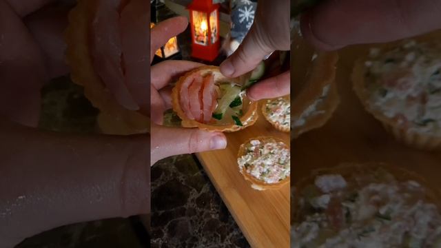 Закуска с красной рыбой . 2 способа подачи