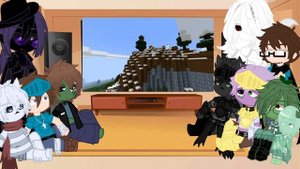 Реакция школы монстров на "Майнкрафт для нубов - 16" °•Gacha Life•°