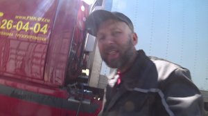 Volvo Первый выезд на работу. По городу.